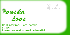 monika loos business card